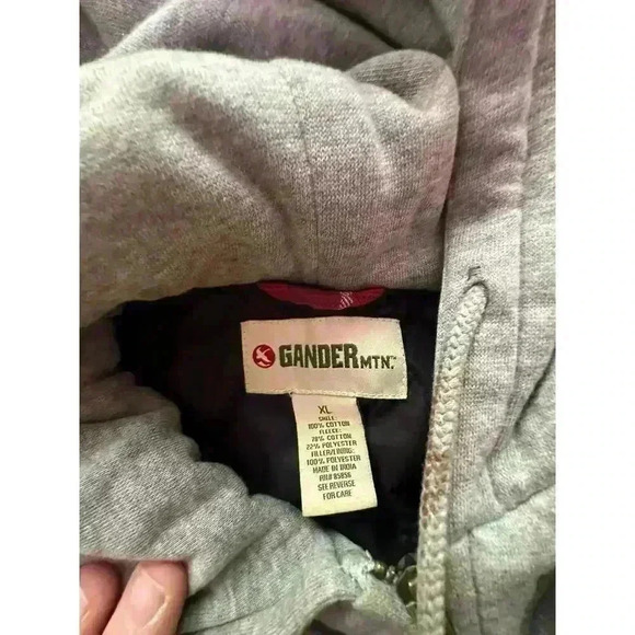 Vintage Insulated Red Flannel Jacket w Hood Fall adventure granola girl l SZ XL - Picture 7 of 8